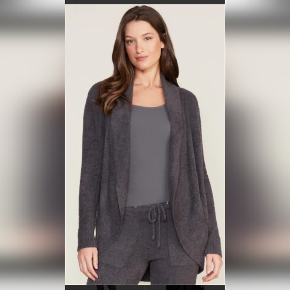 Barefoot Dreams Charcoal Cardigan Size L/XL